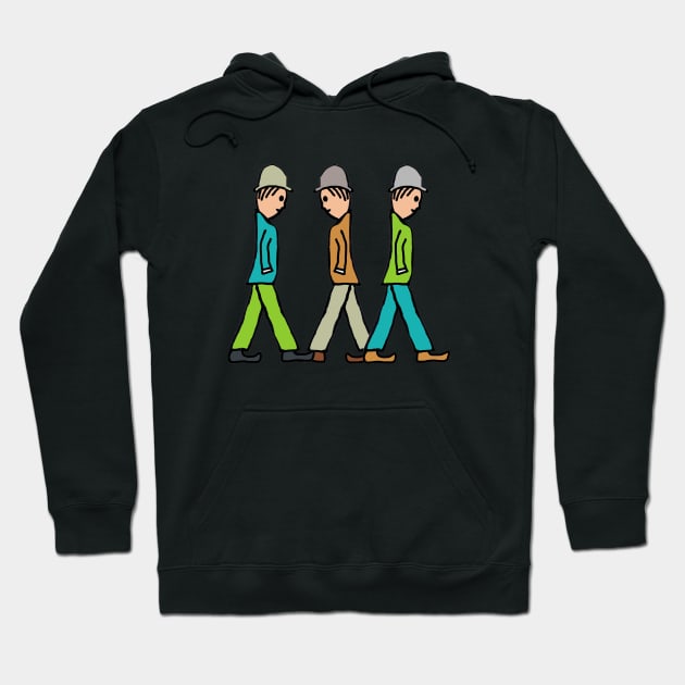 Lowry Stick Figures Hoodie by Mark Ewbie